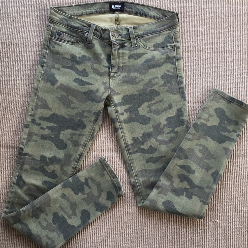 Hudson camo print skinny jeans
